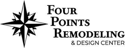 The Four Points black logo on a white background