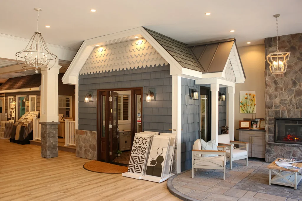 Home decor store with small house model